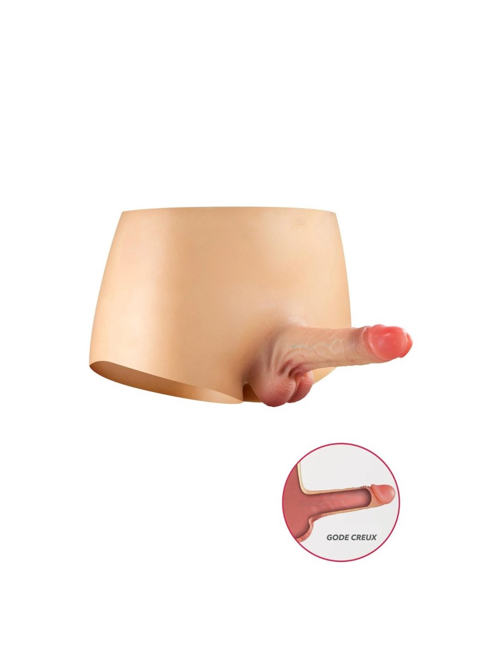 Culotte gode creux en silicone - CC51421401941 Culotte gode creux en silicone - CC51421401941