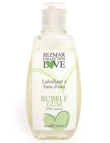Lubrifiant à base d'eau 100% naturel Bubble Gum 90 ml - SEZ086