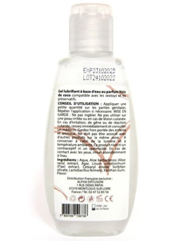 Lubrifiant à base d'eau 100% naturel Noix de Coco 90 ml - SEZ087