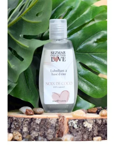 Lubrifiant à base d'eau 100% naturel Noix de Coco 90 ml - SEZ087