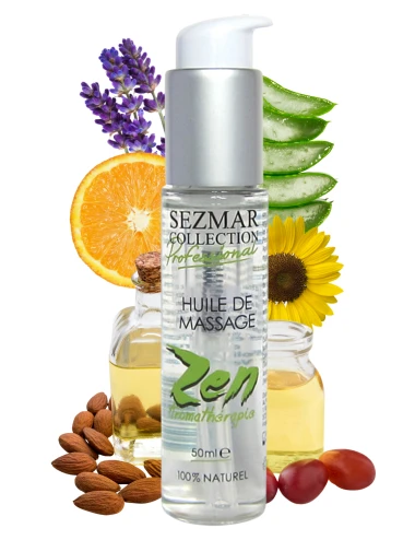 Huile de massage professionnelle ZEN 100% naturelle 50 ml - SEZ099