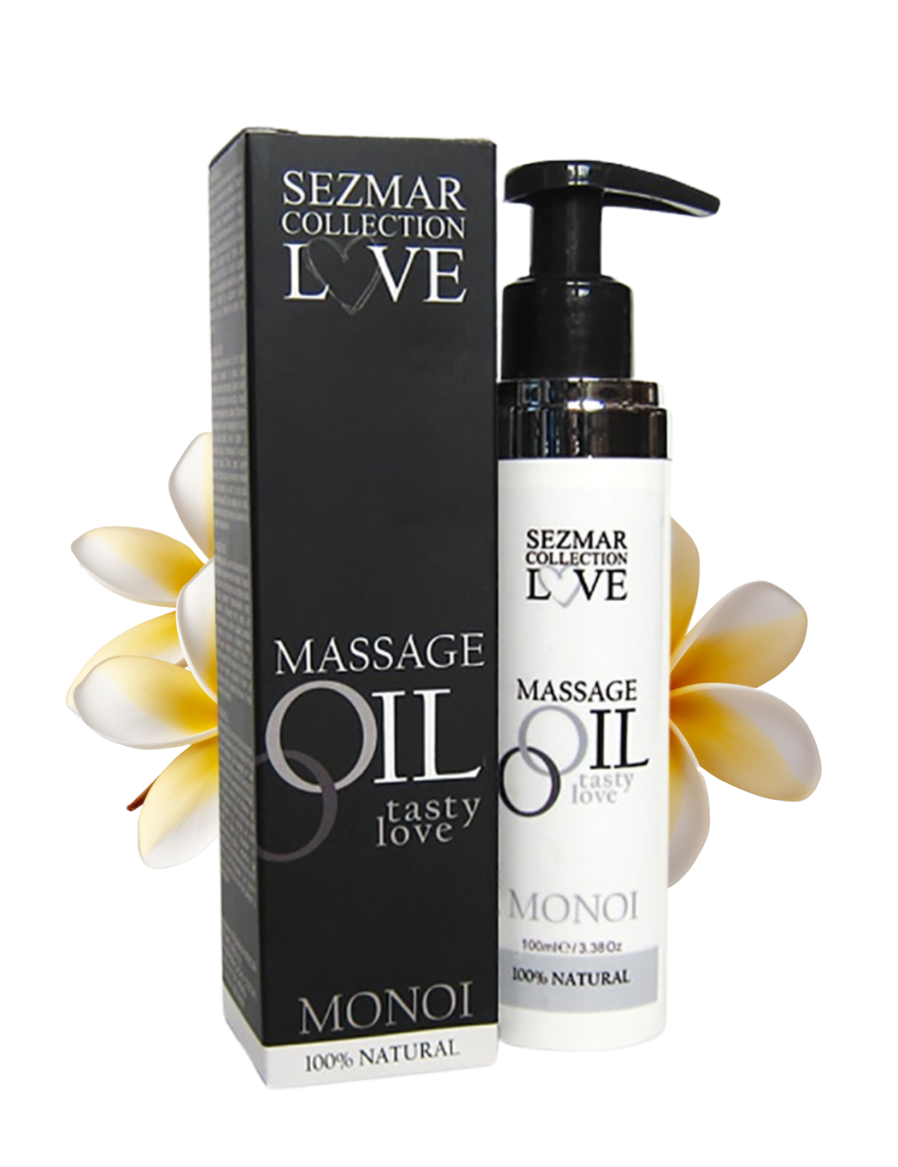 Huile de massage comestible 100% naturelle monoï 100ml - SEZ065100ML Huile de massage comestible 100% naturelle monoï 100ml - SEZ065100ML