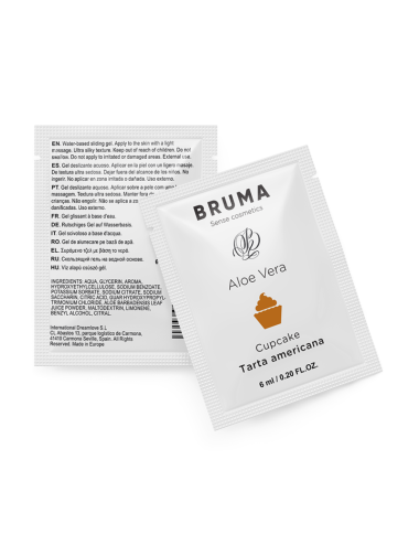 BRUMA - GEL GLISSANT À L''ALOE VERA SAVEUR CUPCAKE 6 ML