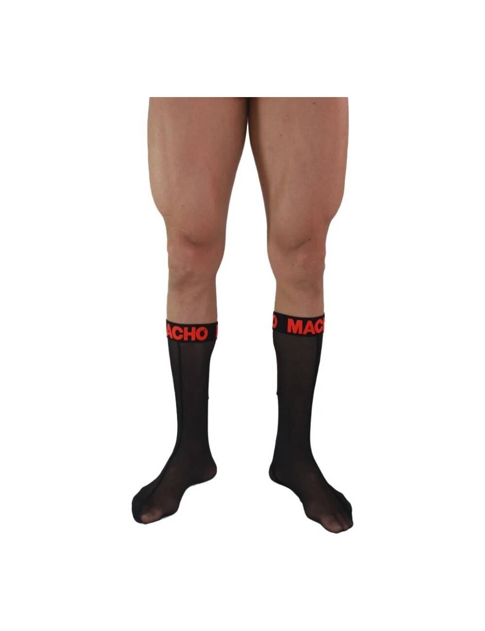 MACHO - CHAUSSETTES FINES TAILLE UNIQUE NOIR/ROUGE MACHO - CHAUSSETTES FINES TAILLE UNIQUE NOIR/ROUGE