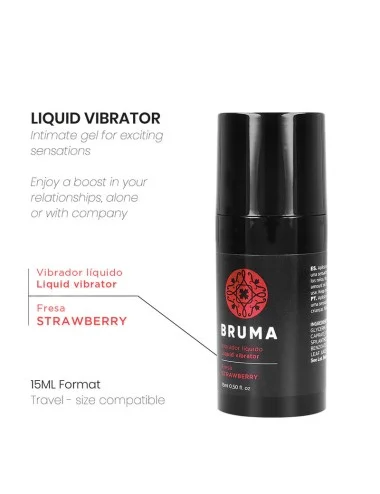 BRUMA - VIBRATEUR LIQUIDE ULTRA GLISSANT FRAISE 15 ML