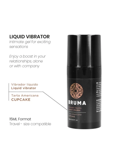 BRUMA - VIBRATEUR LIQUIDE ULTRA GLISSANT CUPCAKE 15 ML