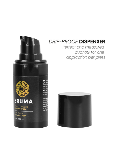 BRUMA - VIBRATEUR LIQUIDE ULTRA GLISSANT PINA COLADA 15 ML
