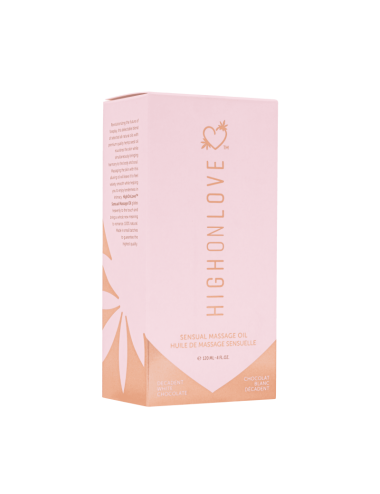 Huile de massage luxueuse Chocolat blanc décadent - 120 ml