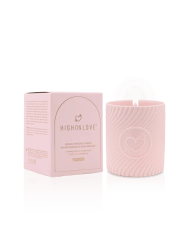 Bougie de massage Rose 220 ml - Fraises et champagne