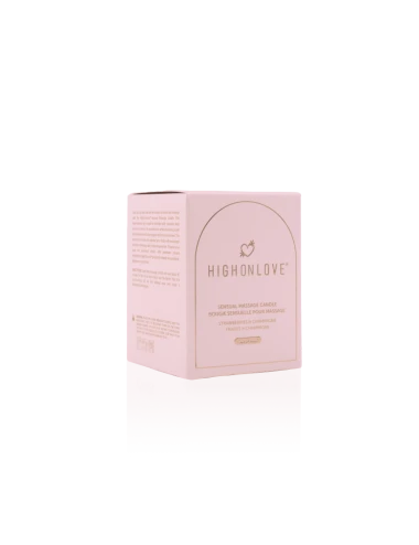 Bougie de massage Rose 220 ml - Fraises et champagne