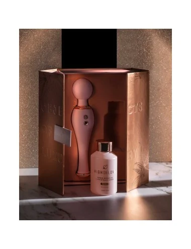 Coffret objets de luxe - Huile de massage et vibromasseur