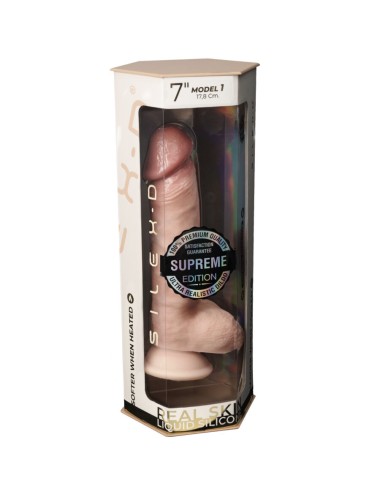 SILEXD - PÉNIS RÉALISTE EN SILICONE THERMOREACTIF DE QUALITÉ SUPÉRIEURE 17,8 CM