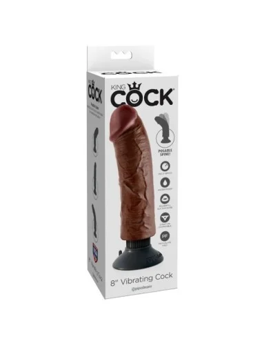 KING COCK - BITE VIBRANTE MARRON 20