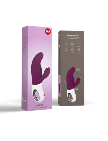 Miss Bi - Vibromasseur rabbit puissant - Violet