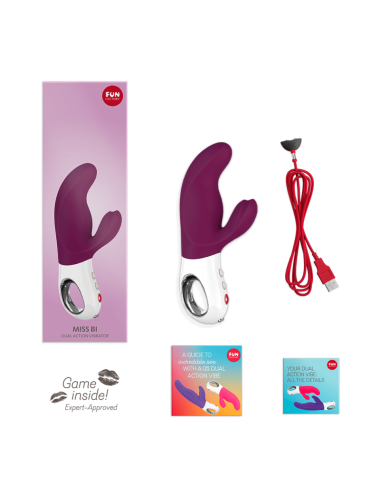 Miss Bi - Vibromasseur rabbit puissant - Violet