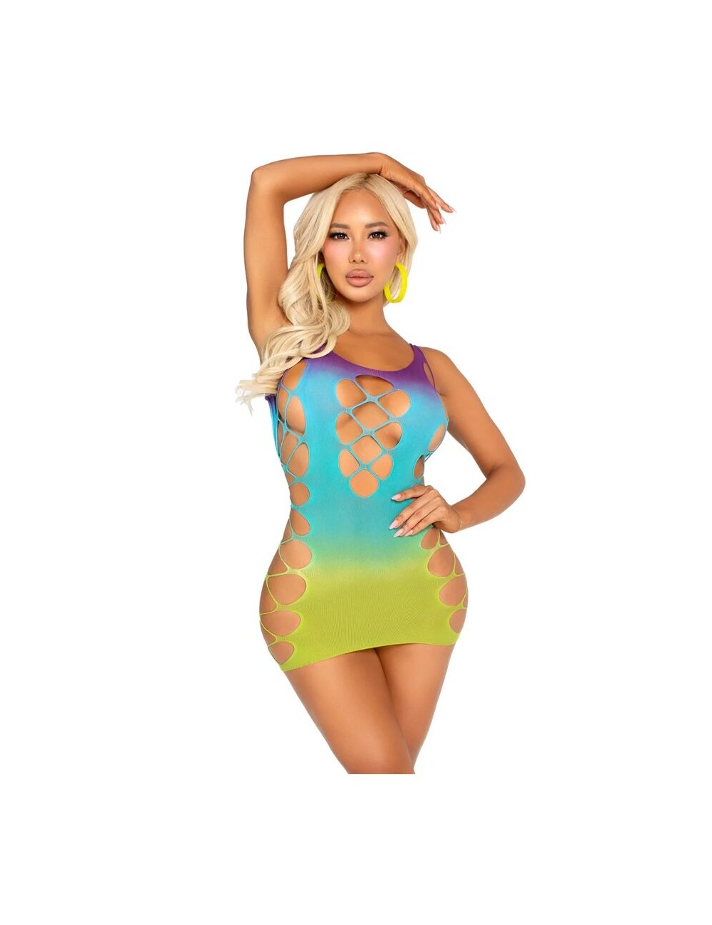 LEG AVENUE - MINI ROBE SANS COUTURE AVEC OUVERTURES OCÉAN LEG AVENUE - MINI ROBE SANS COUTURE AVEC OUVERTURES OCÉAN