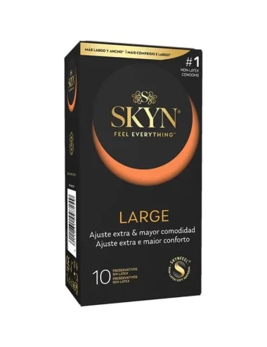 SKYN - GRANDS PRÉSERVATIFS À AJUSTEMENT SUPPLÉMENTAIRE 10 UNITÉS