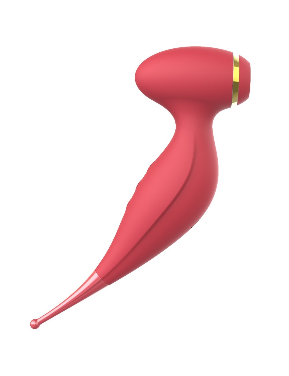 Oiseau du Paradis - Vibromasseur 2 en 1 avec vibration clitoridienne par membrane et embout stimulateur rouge - CR-820RED Oiseau du Paradis - Vibromasseur 2 en 1 avec vibration clitoridienne par membrane et embout stimulateur rouge - CR-820RED