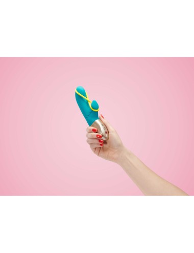 Amorino - Vibromasseur Rabbit silencieux - Rose et jaune fluo