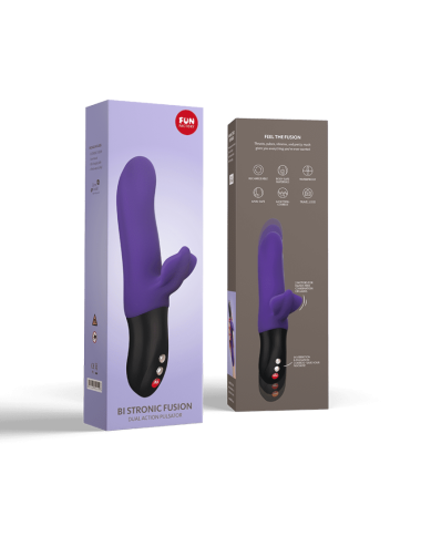 Bi Stronic Fusion - Vibromasseur Rabbit va et vient - Violet