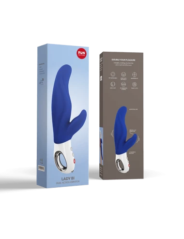 Lady bi - Vibromasseur Rabbit - Bleu marine