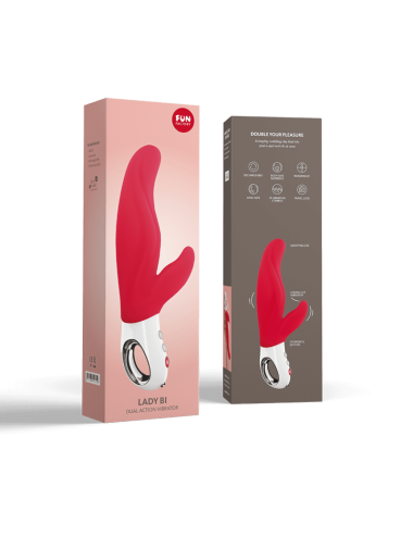 Lady bi - Vibromasseur Rabbit - Rouge indien