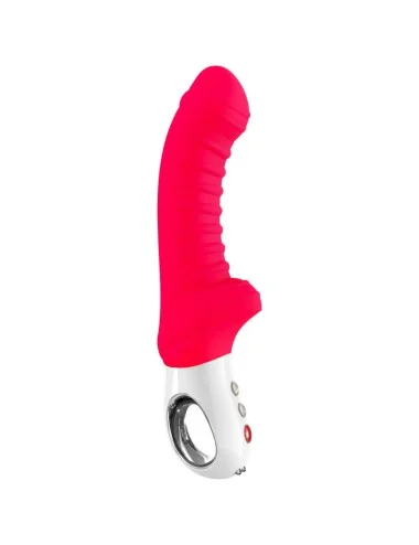 Tiger - Vibromasseur strié - Rouge indien