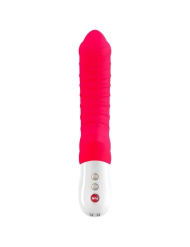 Tiger - Vibromasseur strié - Rouge indien