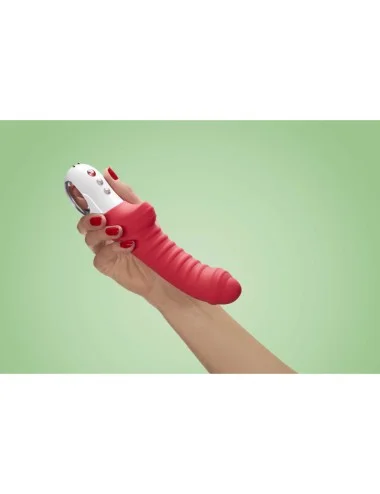 Tiger - Vibromasseur strié - Rouge indien