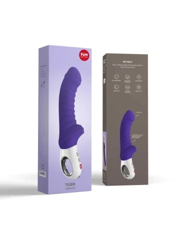 Tiger - Vibromasseur strié - Violet
