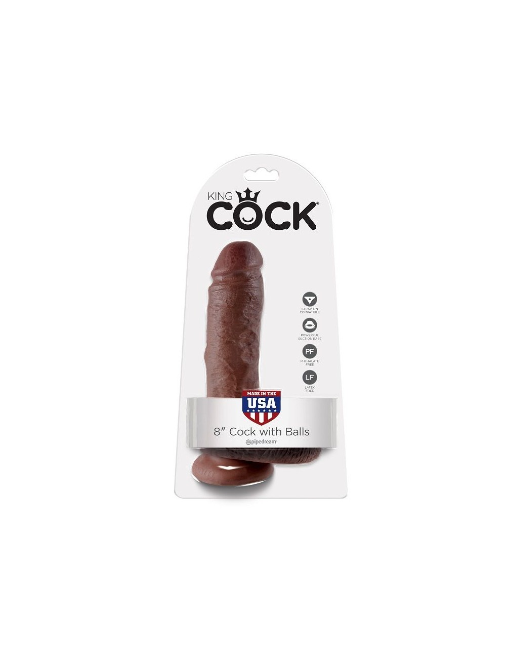 KING COCK - 8" PENE REALÍSTICO MARRÓN 20.3 CM KING COCK - 8" PENE REALÍSTICO MARRÓN 20.3 CM