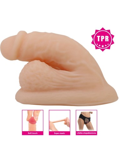 PRETTY LOVE - DILDO WILDON ULTRA RÉALISTE ET ÉLASTIQUE 10 CM NATUREL