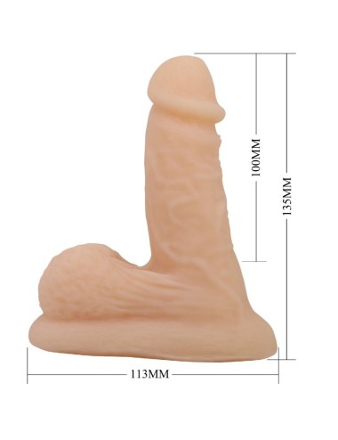 PRETTY LOVE - DILDO WILDON ULTRA RÉALISTE ET ÉLASTIQUE 10 CM NATUREL