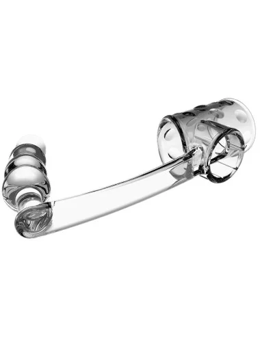 PRETTY LOVE - MANCHON PÉNIS AVEC PLUG ANAL TRANSPARENT