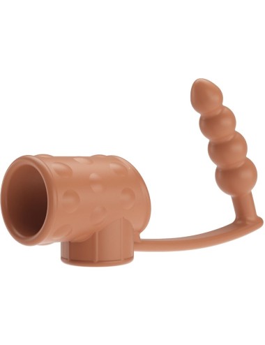 PRETTY LOVE - MANCHON PÉNIS AVEC PLUG ANAL NATUREL