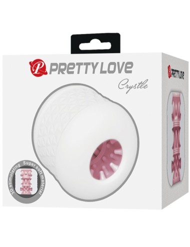 PRETTY LOVE - MASTURBATEUR HOMME CRYSTLE BLANC