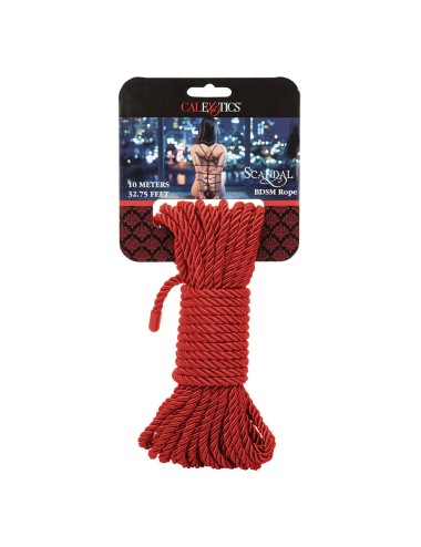 CALEXOTICS - SCANDAL CORDE BDSM ROUGE 10 M
