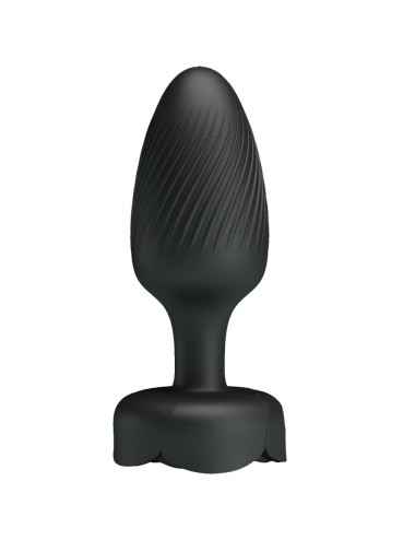 PRETTY LOVE - OSBORN PLUG ANAL AVEC LUMIÈRE LED NOIR 9,8 CM