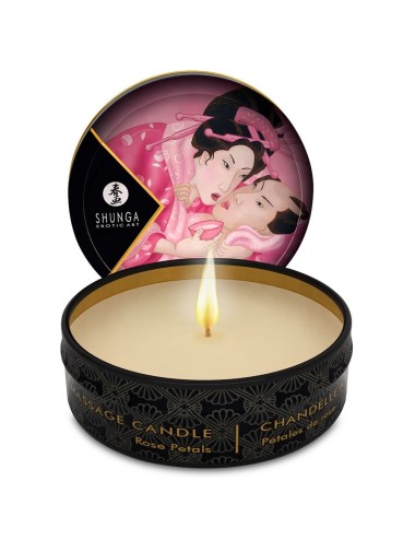 SHUNGA - MINI CARESSE À LA BOUGIE PRÉSENTOIR BOUGIES DE MASSAGE 24 UNITÉS