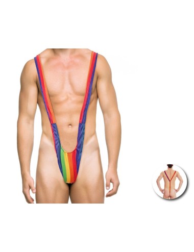 FIERTÉ - TRIKINI HOMME DRAPEAU ARC-EN-CIEL