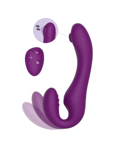 XOCOON - VIBRATEUR SANS STRAPLESS 2 EN 1 AVEC TÉLÉCOMMANDE VIOLET