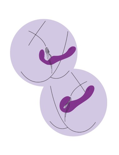 XOCOON - VIBRATEUR SANS STRAPLESS 2 EN 1 AVEC TÉLÉCOMMANDE VIOLET
