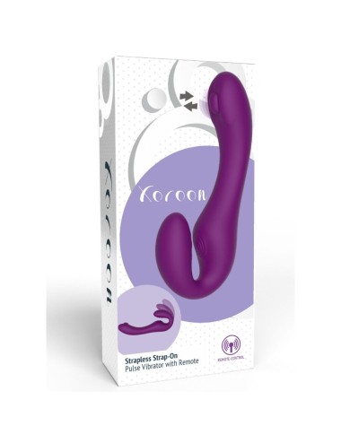 XOCOON - VIBRATEUR SANS STRAPLESS 2 EN 1 AVEC TÉLÉCOMMANDE VIOLET