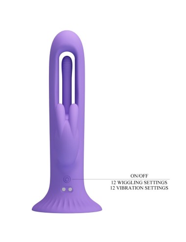 PRETTY LOVE - VIBRATEUR LAPIN KILLMOULIS 12 MODES DE VIBRATION VIOLET
