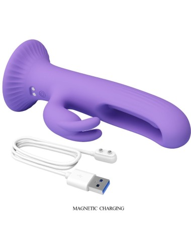 PRETTY LOVE - VIBRATEUR LAPIN KILLMOULIS 12 MODES DE VIBRATION VIOLET