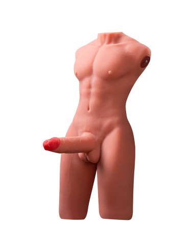 XISE - JASON DEMI-CORPS TORSE HOMME RÉALISTE AVEC POUSSÉES ET VIBRATIONS 55 CM