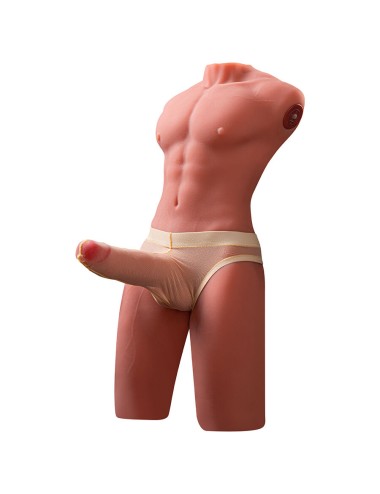 XISE - JASON DEMI-CORPS TORSE HOMME RÉALISTE AVEC POUSSÉES ET VIBRATIONS 55 CM