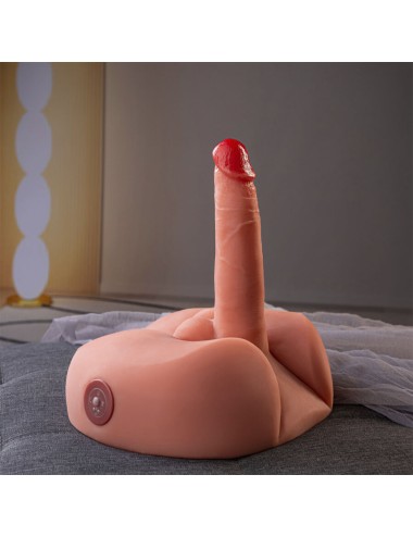 XISE - MASTURBATEUR GODE RÉALISTE HONEY AVEC VIBRATION 25 CM