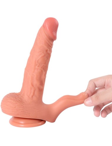 SHEQU - HAYDEN DILDO ET STIMULATEUR DE CLITORIS AVEC VIBRATION ET TÉLÉCOMMANDE 16 CM