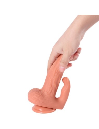 SHEQU - HAYDEN DILDO ET STIMULATEUR DE CLITORIS AVEC VIBRATION ET TÉLÉCOMMANDE 16 CM